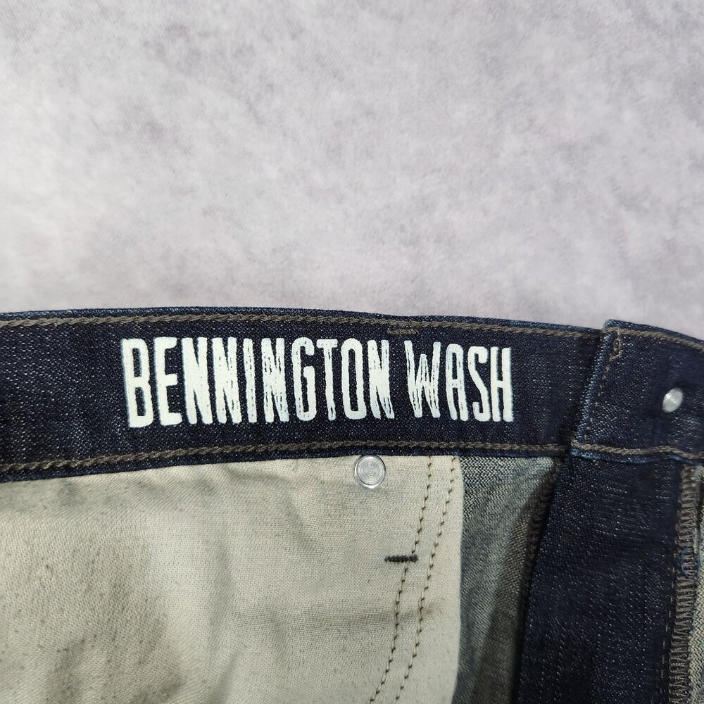 Flag & Anthem Jeans Mens 38x30 Nashville Straight Bennington Wash Denim Pants - Picture 8 of 16